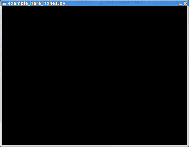 Pyglet bare bones program